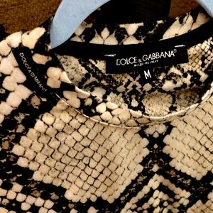 Dolce & Gabbana snakeskin shirt.